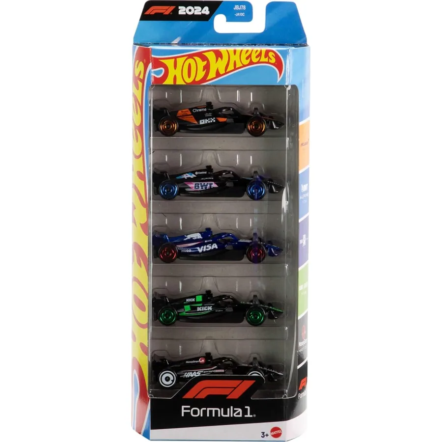 Pacote Hot Wheels Racing com 5 Carrinhos de Metal — imagem 1