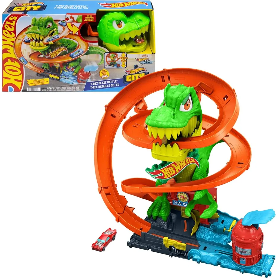 Pista Hot Wheels T-Rex x Quartel de Bombeiros — imagem 1