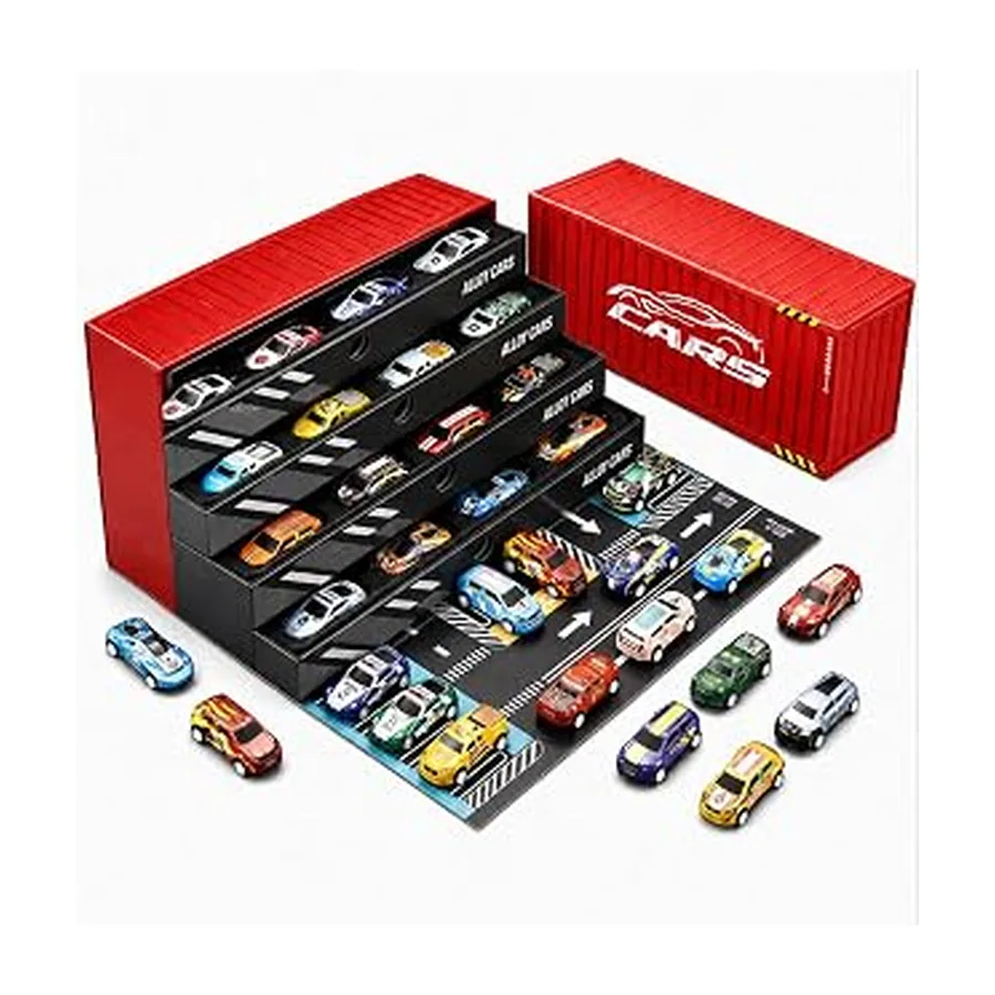 Kit 48 Carrinhos em Miniatura com Pista — imagem 1