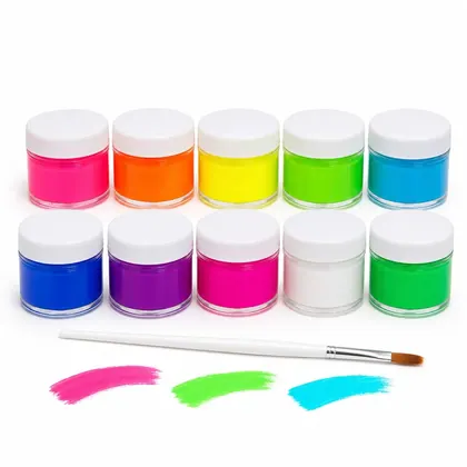 Kit Tinta Mágica Brilho Neon 10 Cores