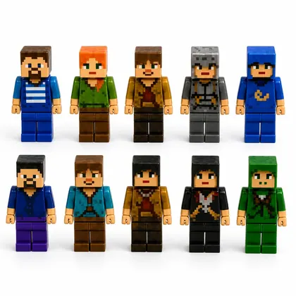 Pacote Extra: Bonecos do Minecraft