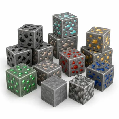 Pacote Extra: Minérios do Minecraft