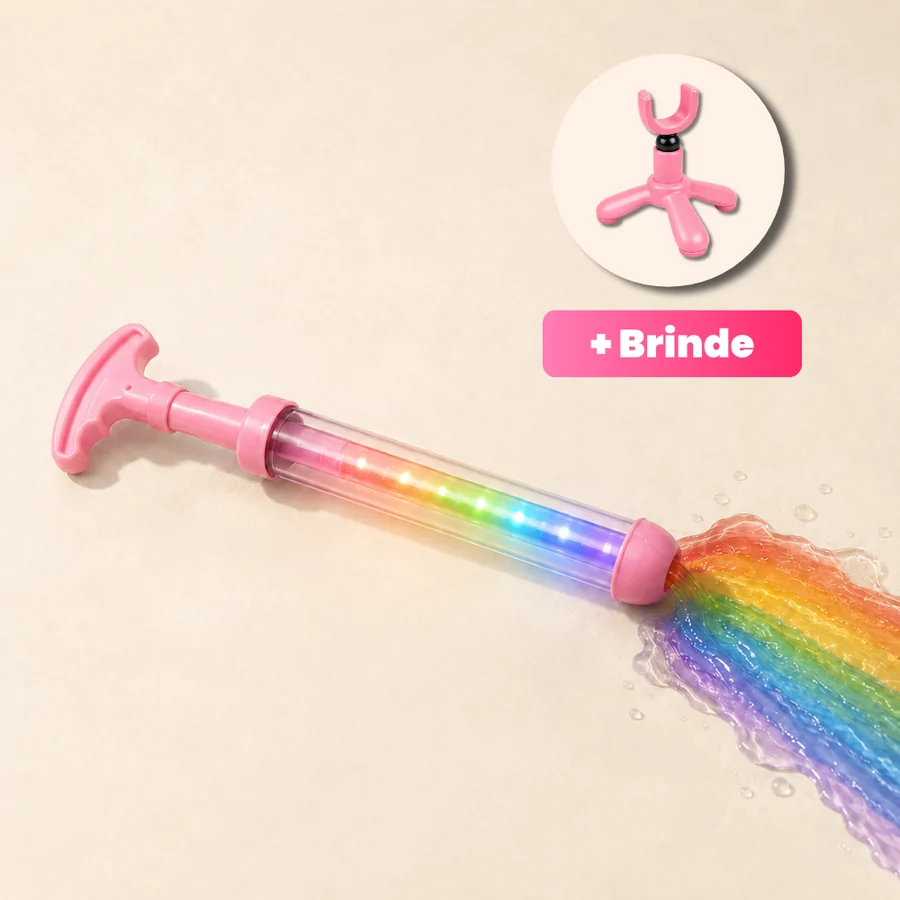 Pistola de Água Arco-Íris com LED + Suporte de Brinde — imagem 3