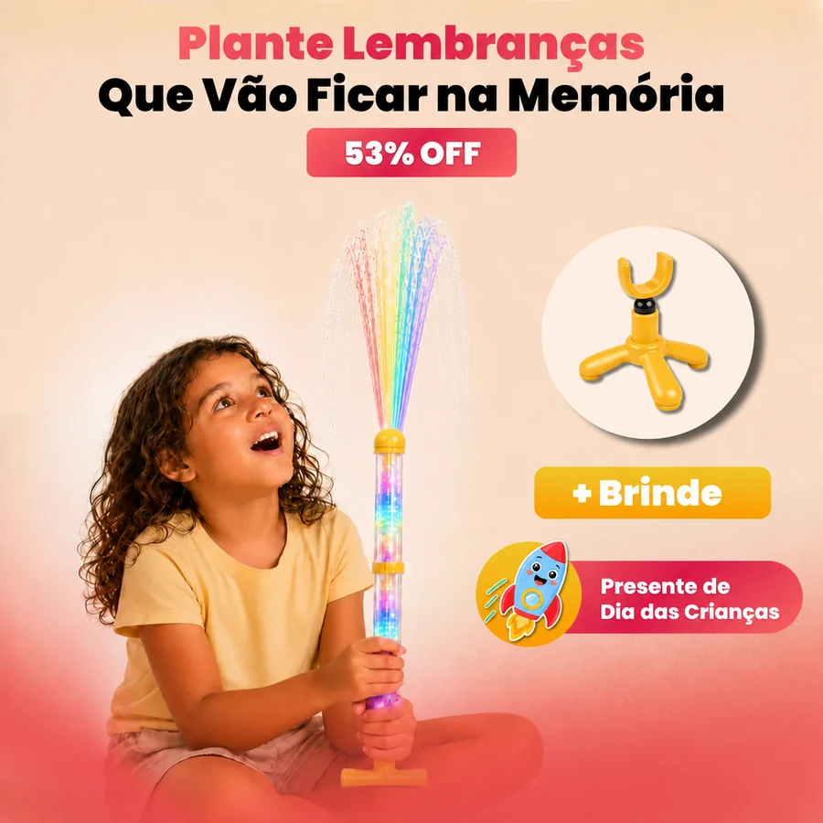 Pistola de Água Arco-Íris com LED + Suporte de Brinde — imagem 5