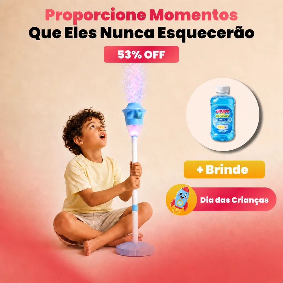 Super Lançador de Bolhas com LED e 3 Alturas — imagem 2