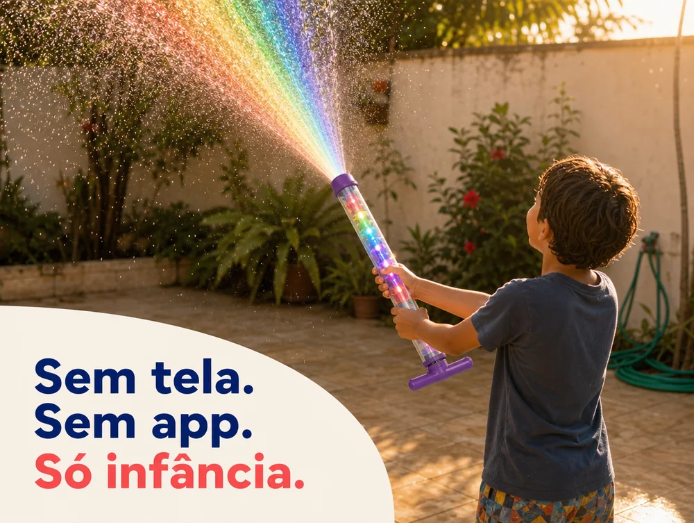 Sem tela. Sem app. Só infância.